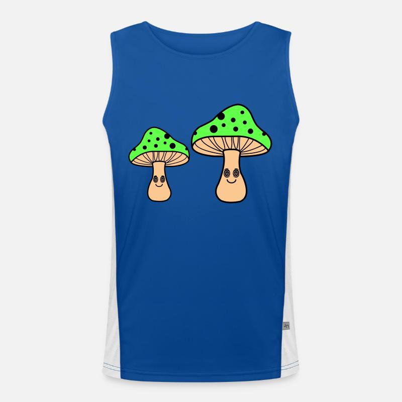 Hypnotic Mushrooms Men's Functional Contrast Tank Top 