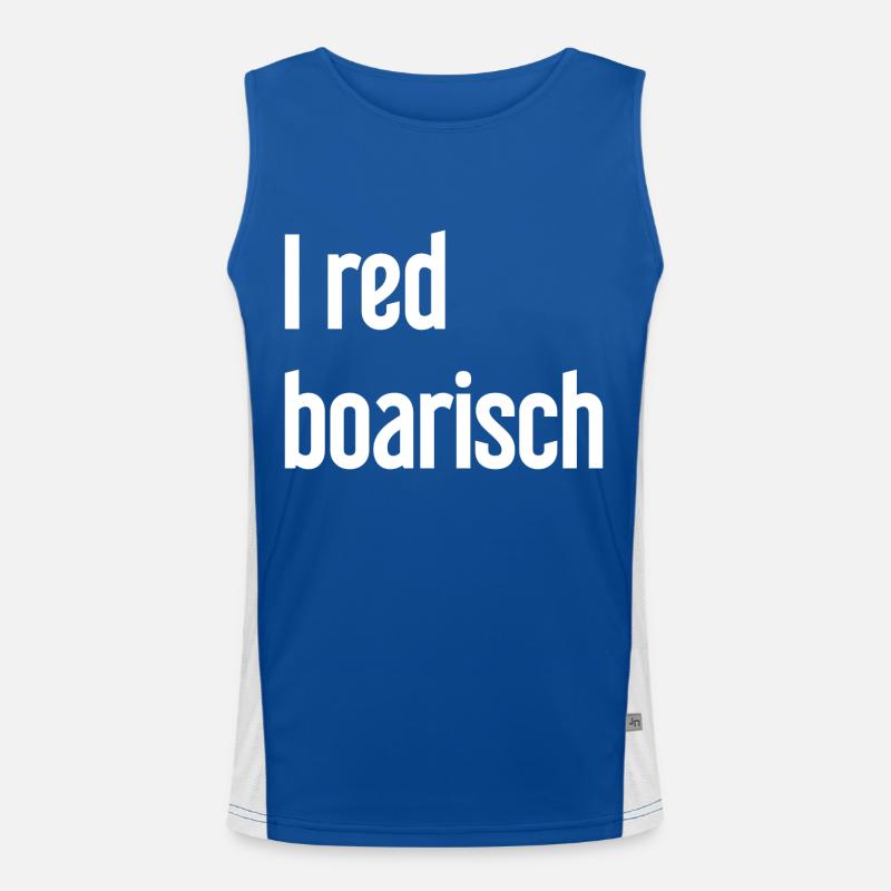 I red boarisch Men's Functional Contrast Tank Top 