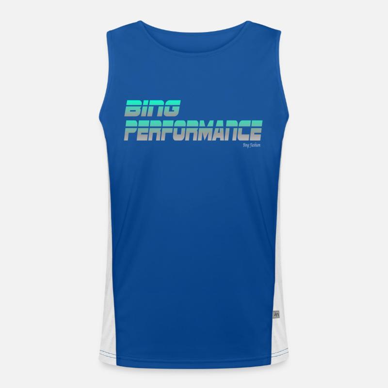 bing performance 1 Funktionelles Kontrast-Tank Top für Männer 