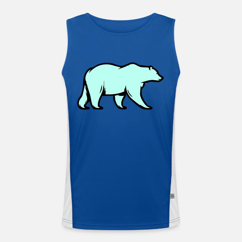 Polar bear Men's Functional Contrast Tank Top 