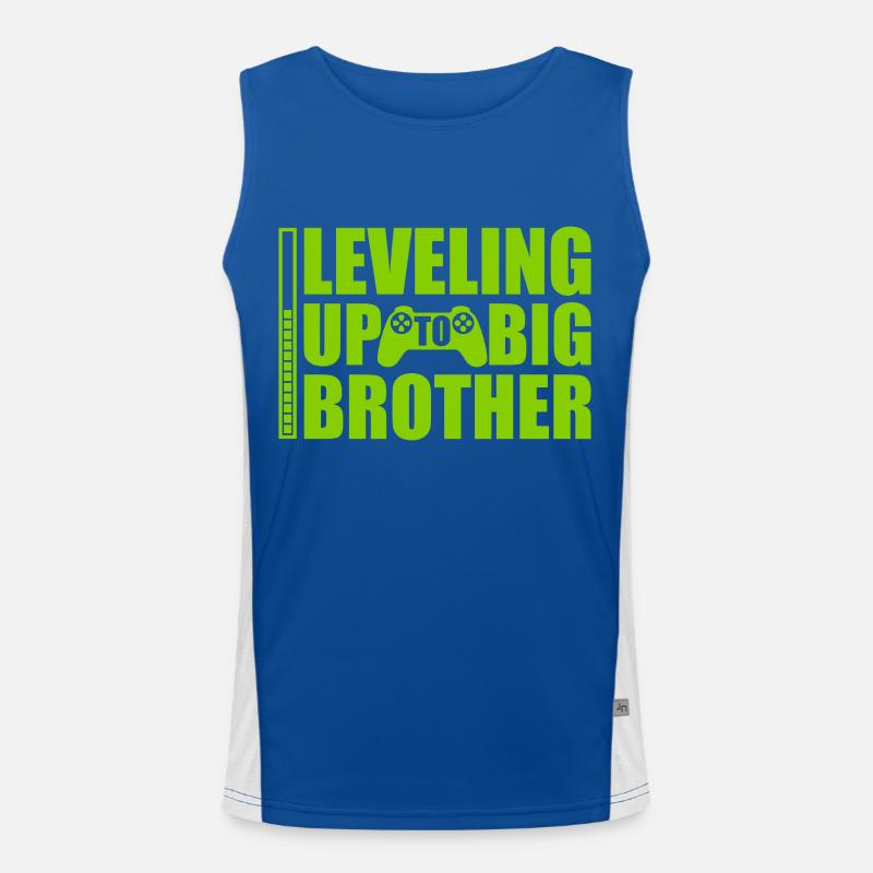Leveling up big brother Funktionelles Kontrast-Tank Top für Männer 