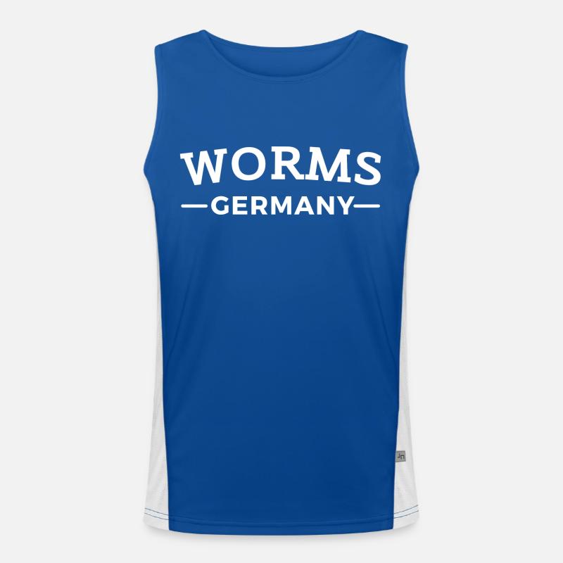 Worms Germany home gift idea Men's Functional Contrast Tank Top 