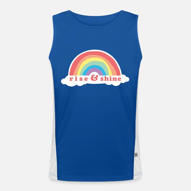 Aufstieg & Glanz Funktionelles Kontrast-Tank Top für Männer 