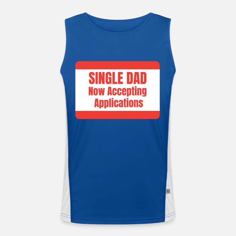 Single Dad taking application funny cool Funktionelles Kontrast-Tank Top für Männer 
