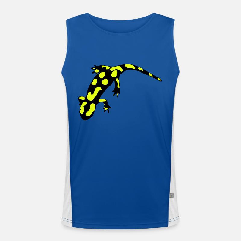 Feuersalamander (ital.) Funktionelles Kontrast-Tank Top für Männer 