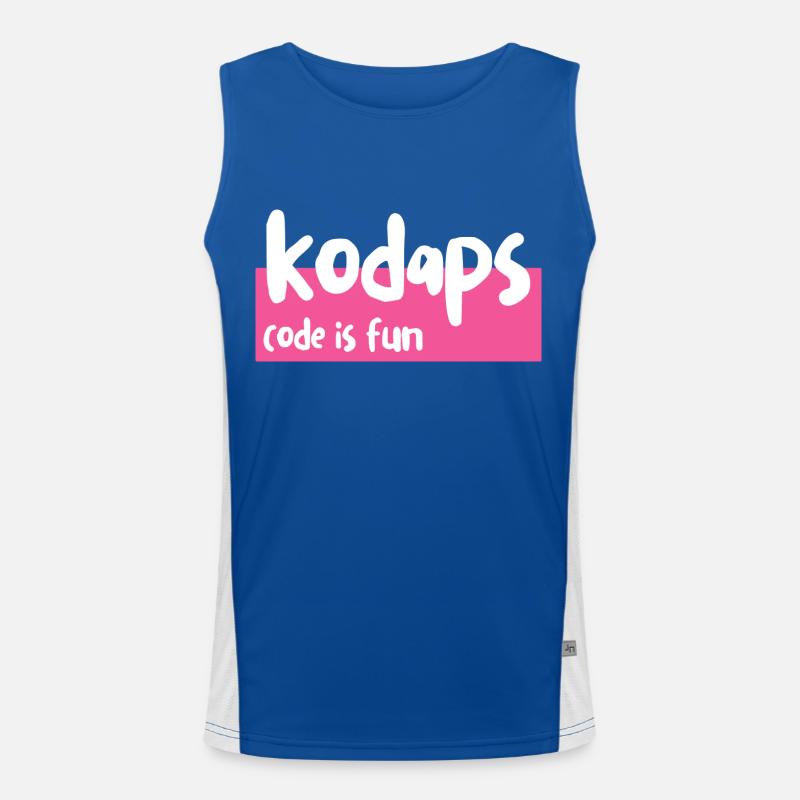 Kodaps - code is fun Men's Functional Contrast Tank Top 