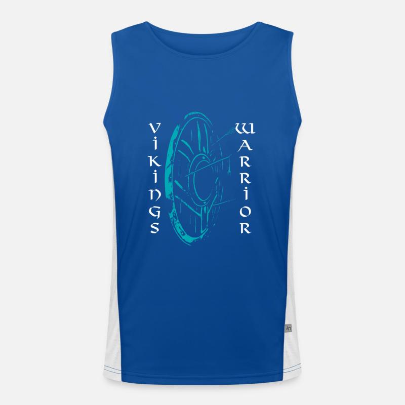 Wikingerkrieger Funktionelles Kontrast-Tank Top für Männer 