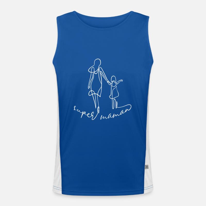 Super mutter mutter und tochter Funktionelles Kontrast-Tank Top für Männer 