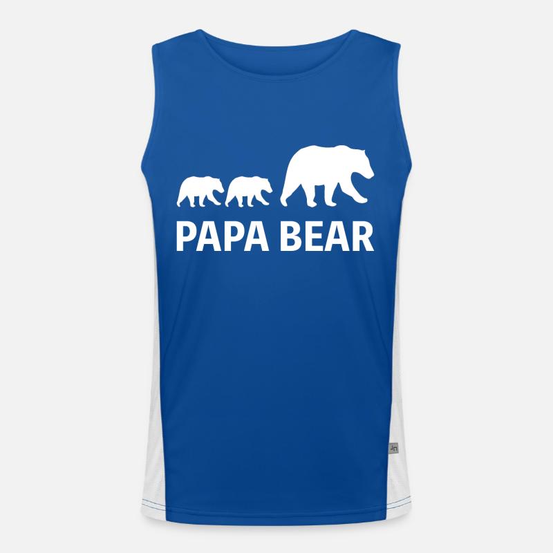 Papa Bear Cadeau Père Débardeur respirant contrasté Homme 