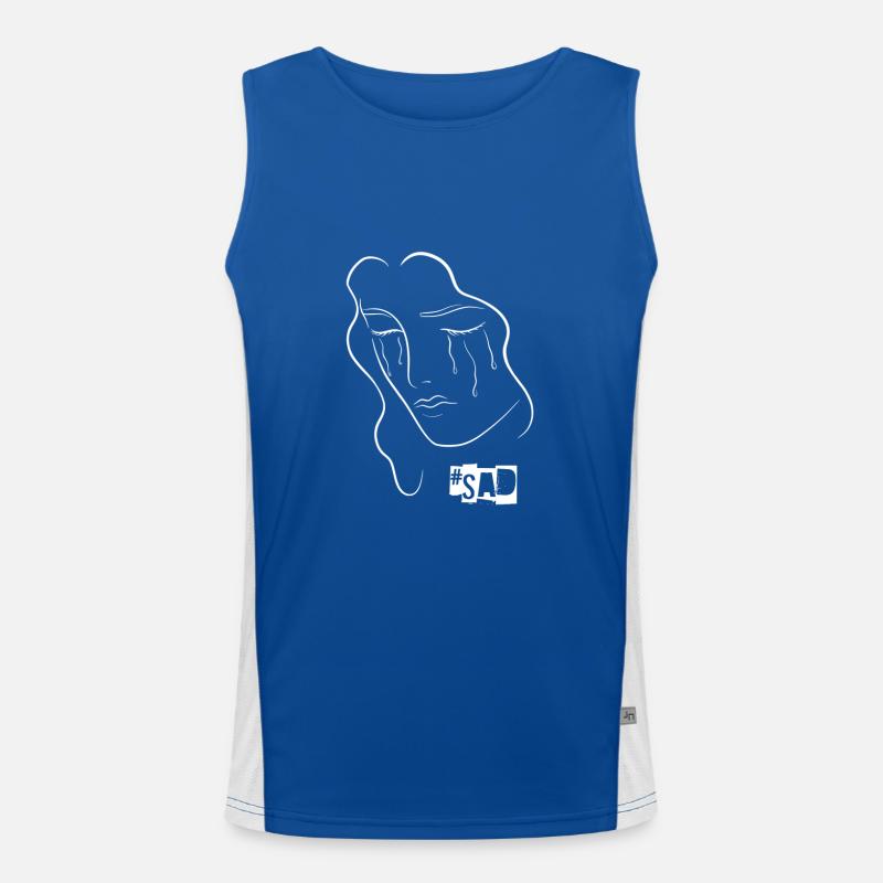 Sad triste Débardeur respirant contrasté Homme 