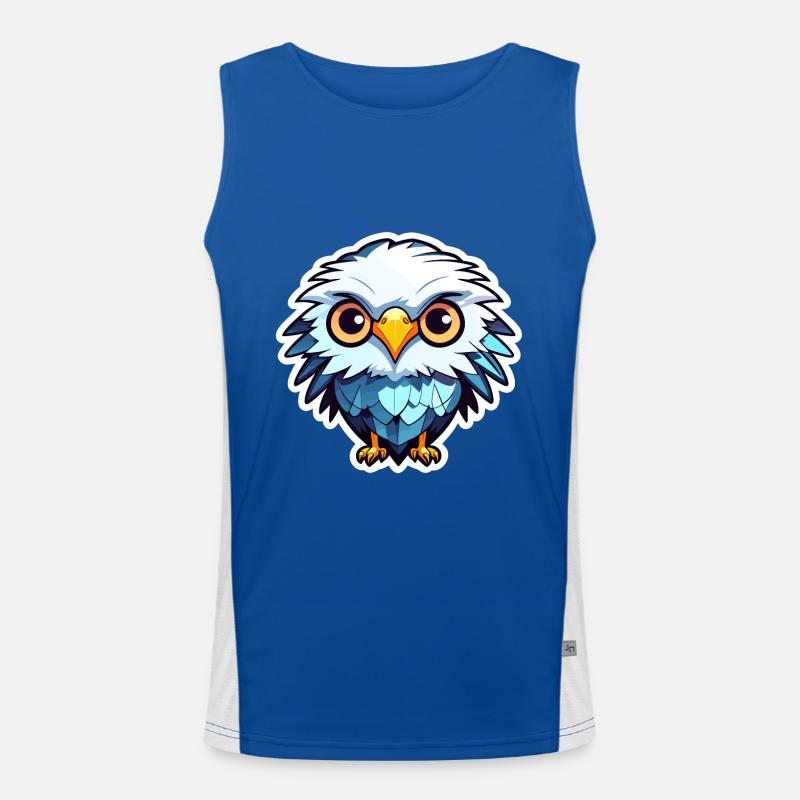 Adler Vogel Zeichnung Funktionelles Kontrast-Tank Top für Männer 