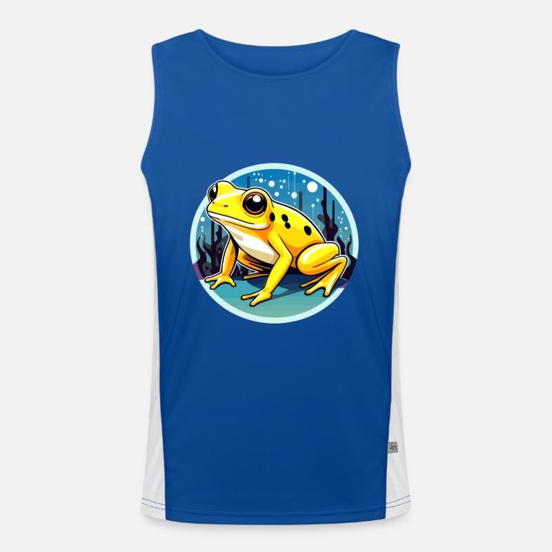 Poison Dart Frog Frog Drawing Men's Functional Contrast Tank Top 