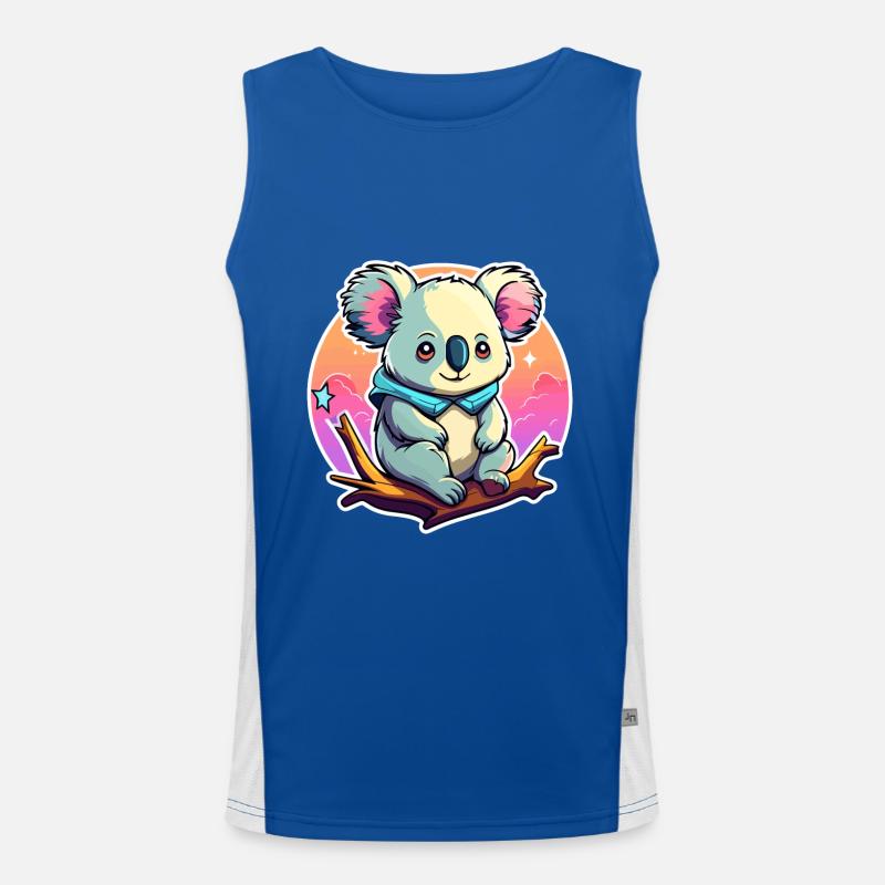 Dessin de koala Débardeur respirant contrasté Homme 