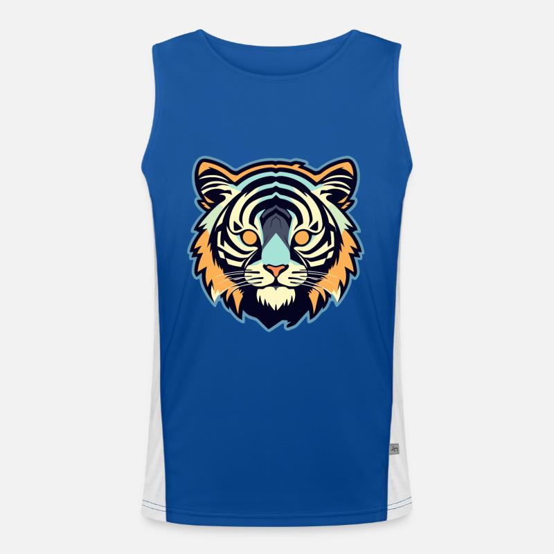 Illustration de tigre Débardeur respirant contrasté Homme 