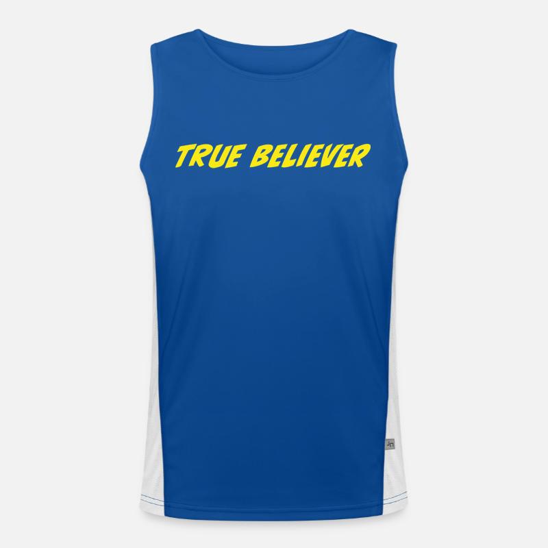 Wahrer Gläubiger Funktionelles Kontrast-Tank Top für Männer 