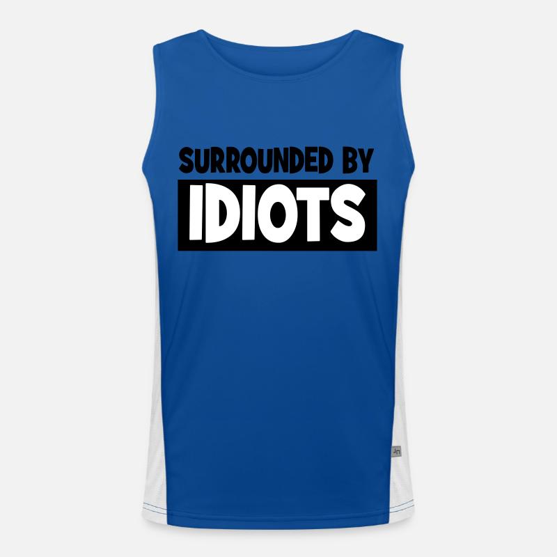 Surrounded by idiots Men's Functional Contrast Tank Top 