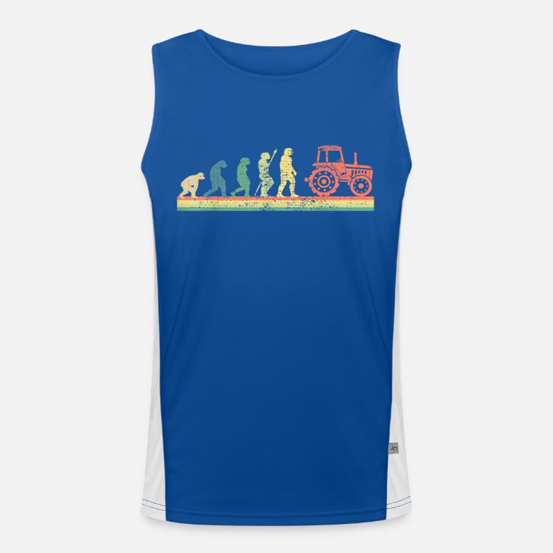 Traktor Evolution Bauer Tracteur fermier Landwirt Débardeur respirant contrasté Homme 