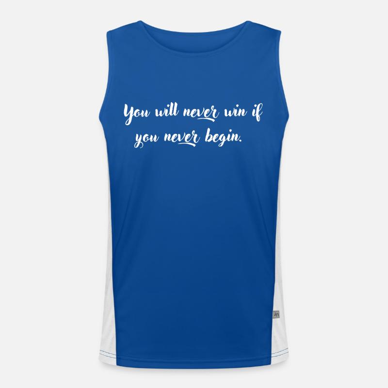 nice positive quotes Men's Functional Contrast Tank Top 
