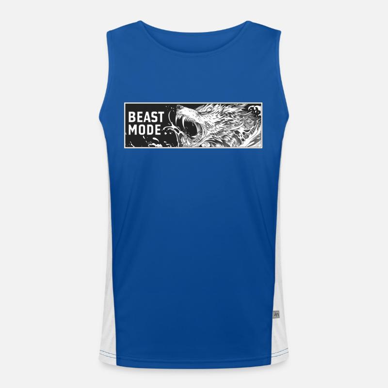 Beast-Mode - Helheim Threads Gym Bekleidung Funktionelles Kontrast-Tank Top für Männer 