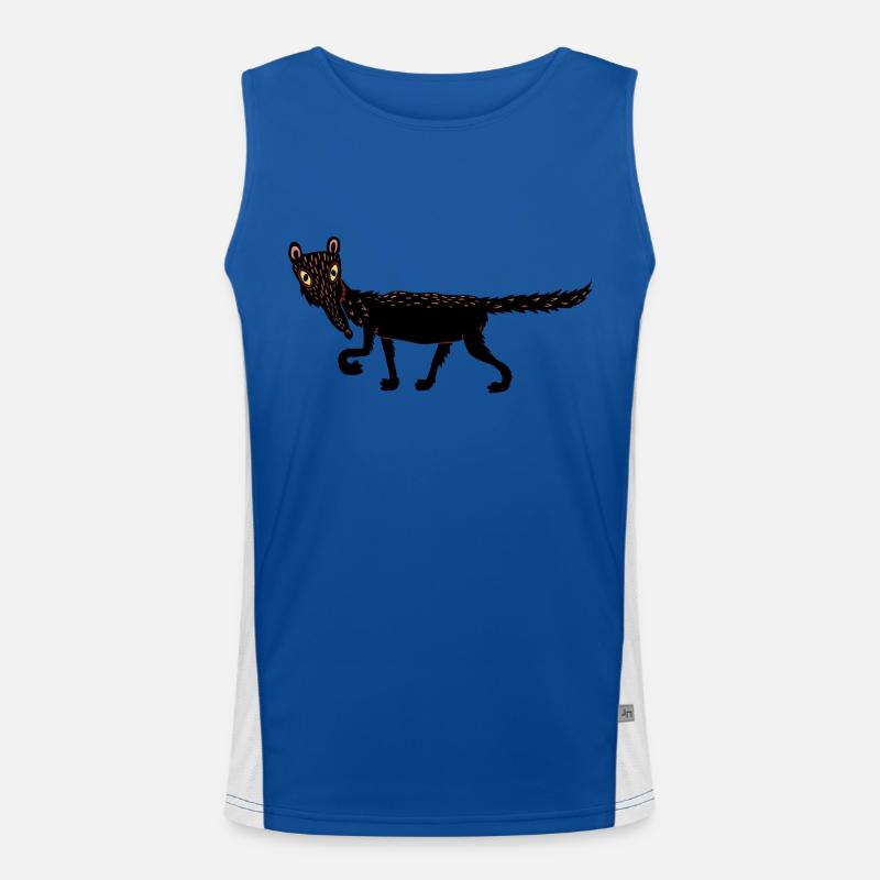 Hund Funktionelles Kontrast-Tank Top für Männer 