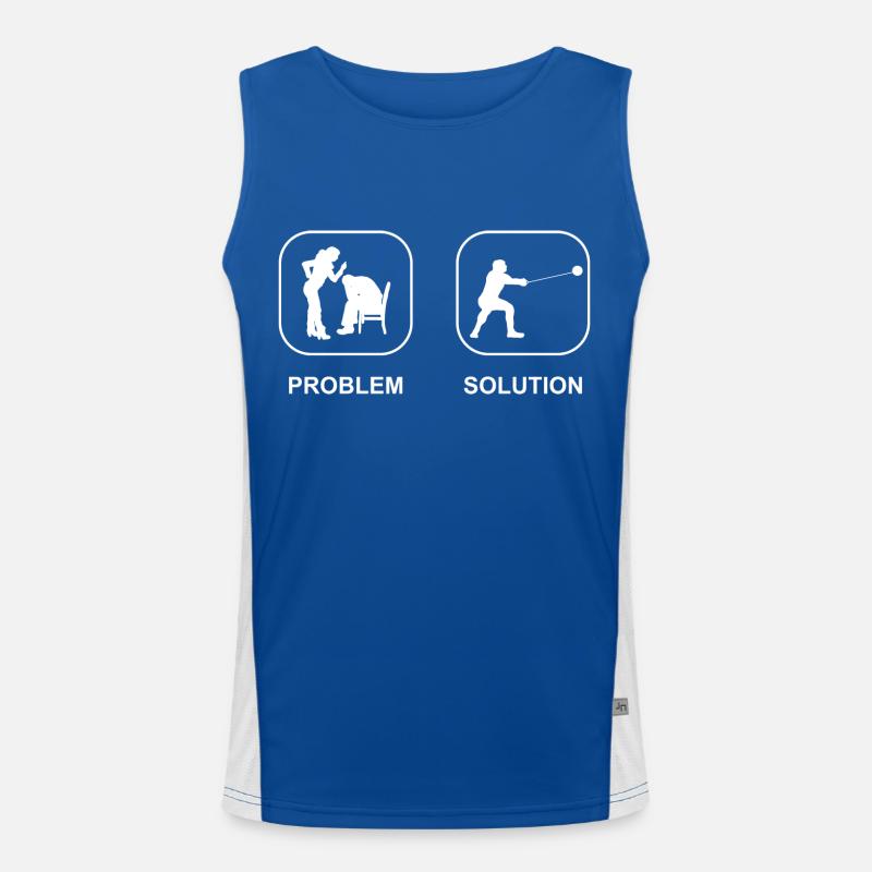 Hammer Throw Athlete Hammer Throw Hammer Thrower Men's Functional Contrast Tank Top 