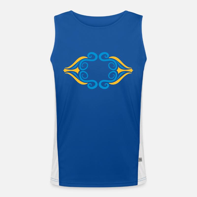 Frame decorative artistic ornament Men's Functional Contrast Tank Top 