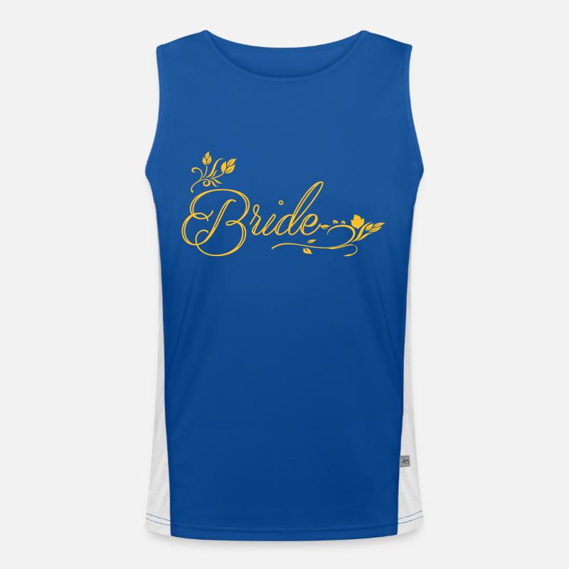 Bride Gold Funktionelles Kontrast-Tank Top für Männer 