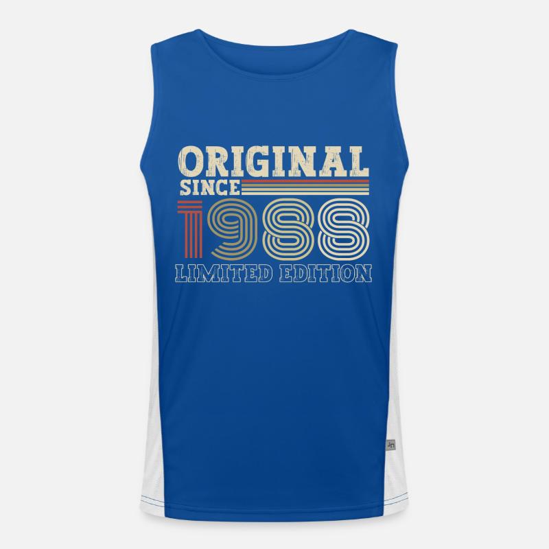 Original since 1988 vintage birthday gift Men's Functional Contrast Tank Top 