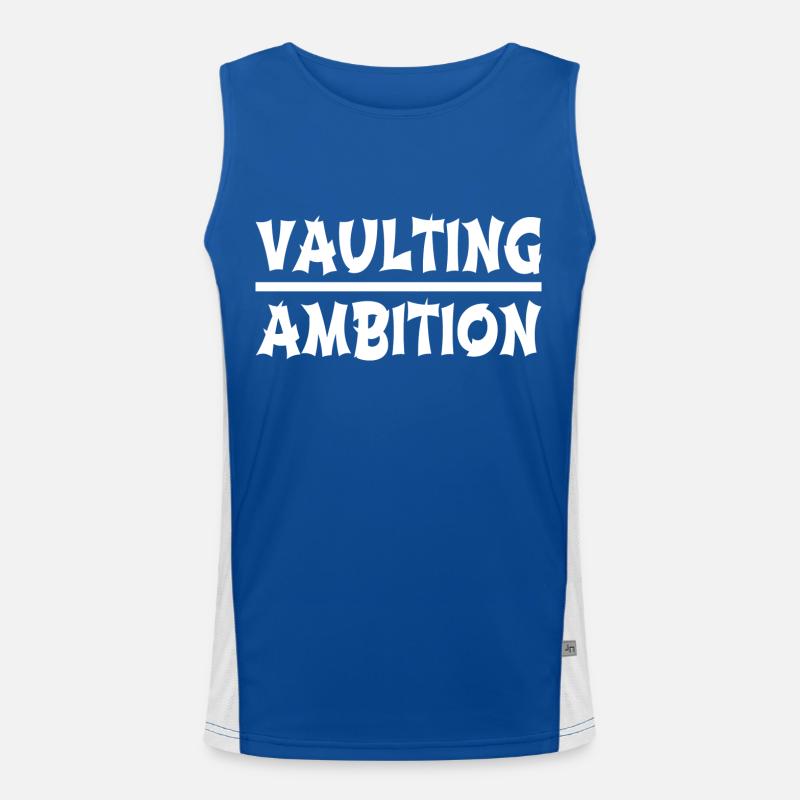 cool sport pole vault statement sport Funktionelles Kontrast-Tank Top für Männer 