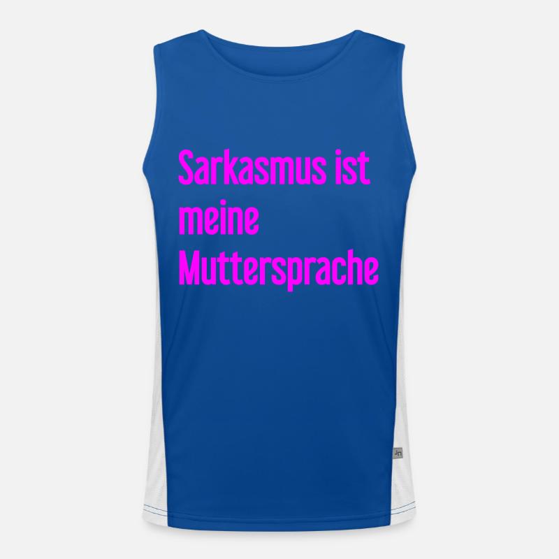Sarkasmus-Profi Funktionelles Kontrast-Tank Top für Männer 