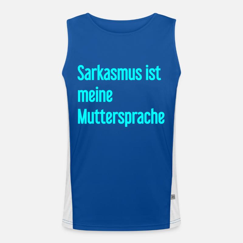 Sarkasmus-Profi Funktionelles Kontrast-Tank Top für Männer 