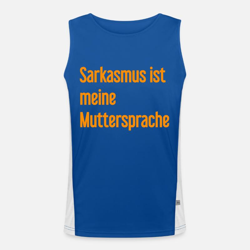 Sarkasmus-Profi Funktionelles Kontrast-Tank Top für Männer 