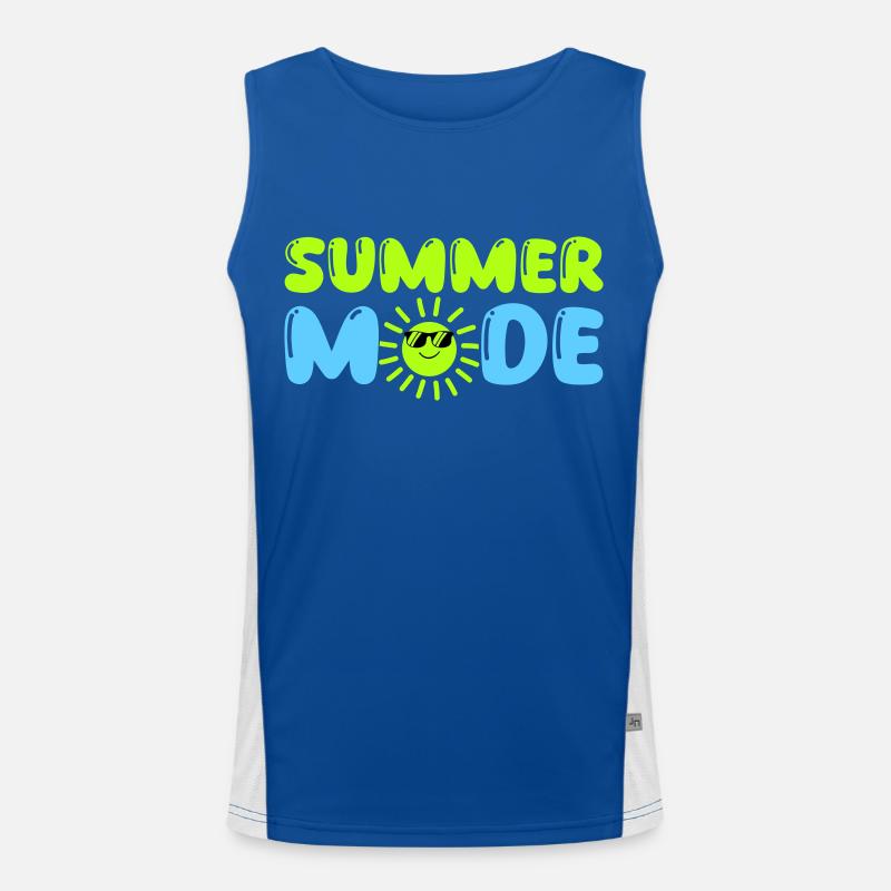 Summer Mode Men's Functional Contrast Tank Top 