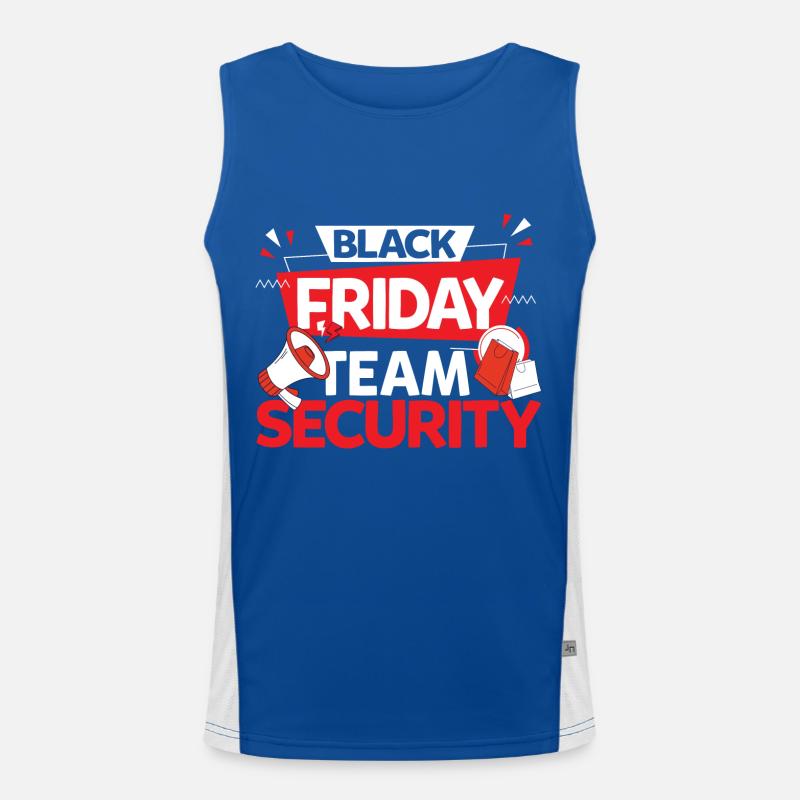 Black Friday Team Security Funktionelles Kontrast-Tank Top für Männer 