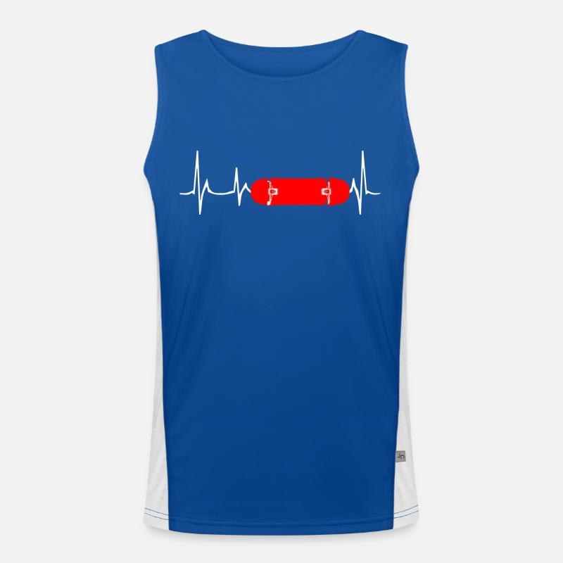 Skateboard SUP Surfen Funktionelles Kontrast-Tank Top für Männer 