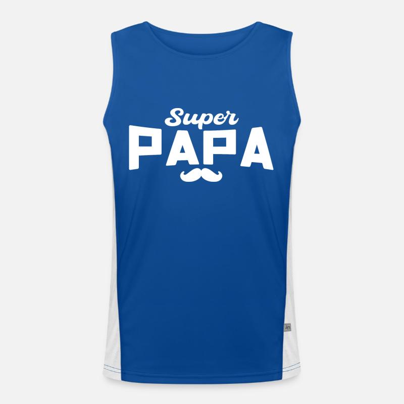 Super Daddy Daddy Geschenk Papa Funktionelles Kontrast-Tank Top für Männer 