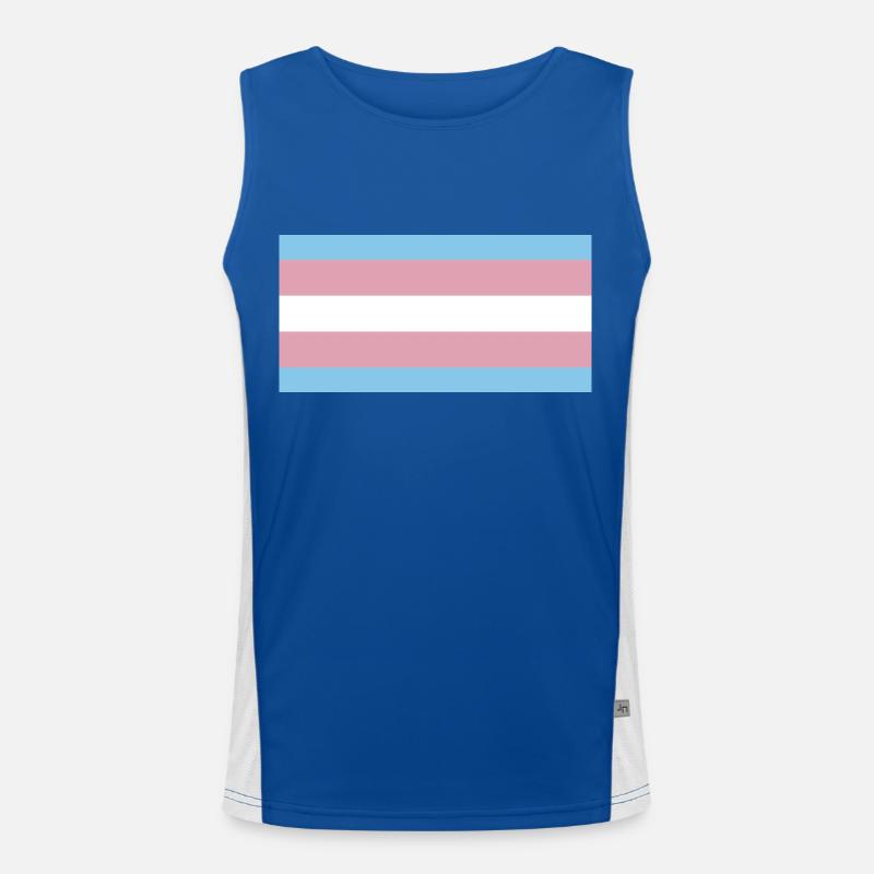 Fierté trans Débardeur respirant contrasté Homme 