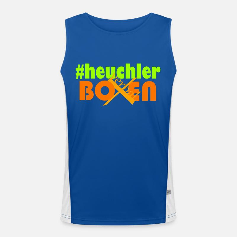 heuchler verbal boxen Funktionelles Kontrast-Tank Top für Männer 