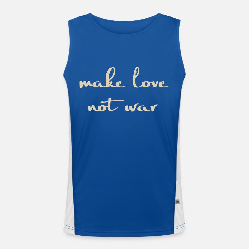 make love Men's Functional Contrast Tank Top 