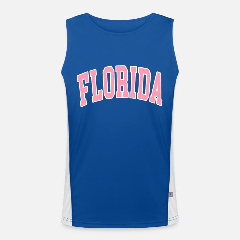 Florida preppy Funktionelles Kontrast-Tank Top für Männer 