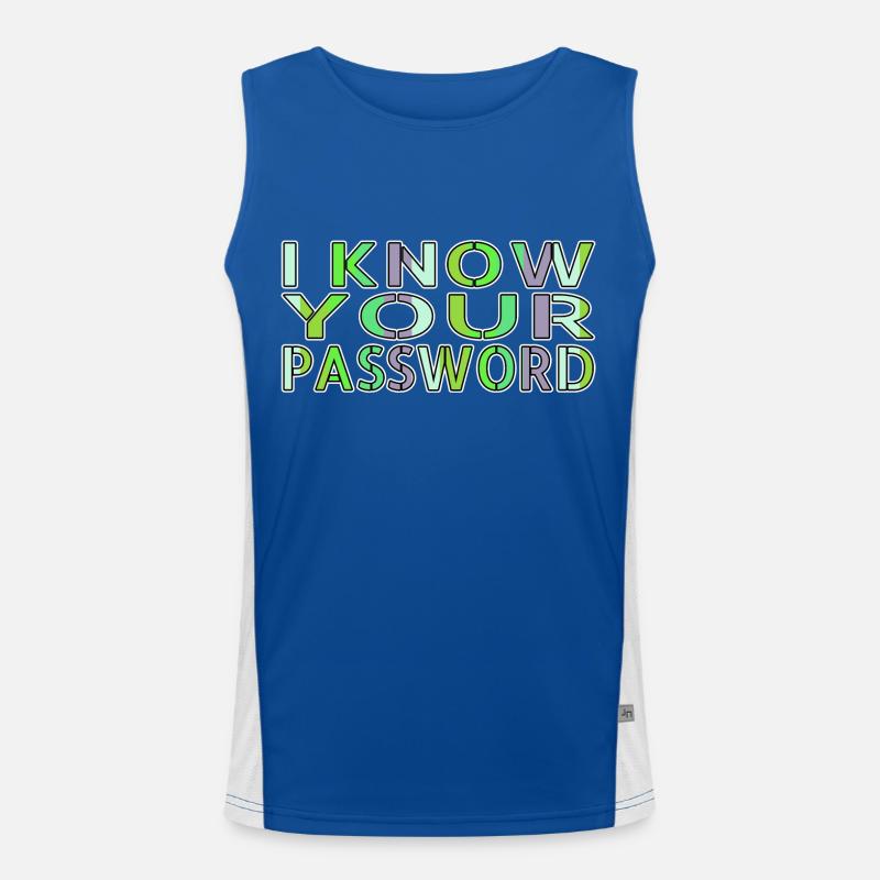 and free wifi hacking coding fingers funny Funktionelles Kontrast-Tank Top für Männer 