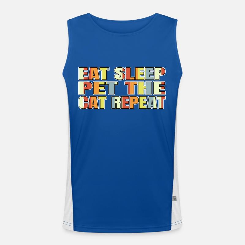 aw blague anti chat maison idée de cadeau d’anniversaire Débardeur respirant contrasté Homme 