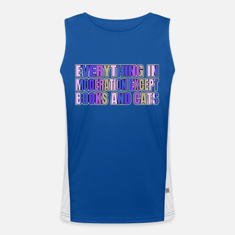 frequent readers book lover persian pet lover Funktionelles Kontrast-Tank Top für Männer 