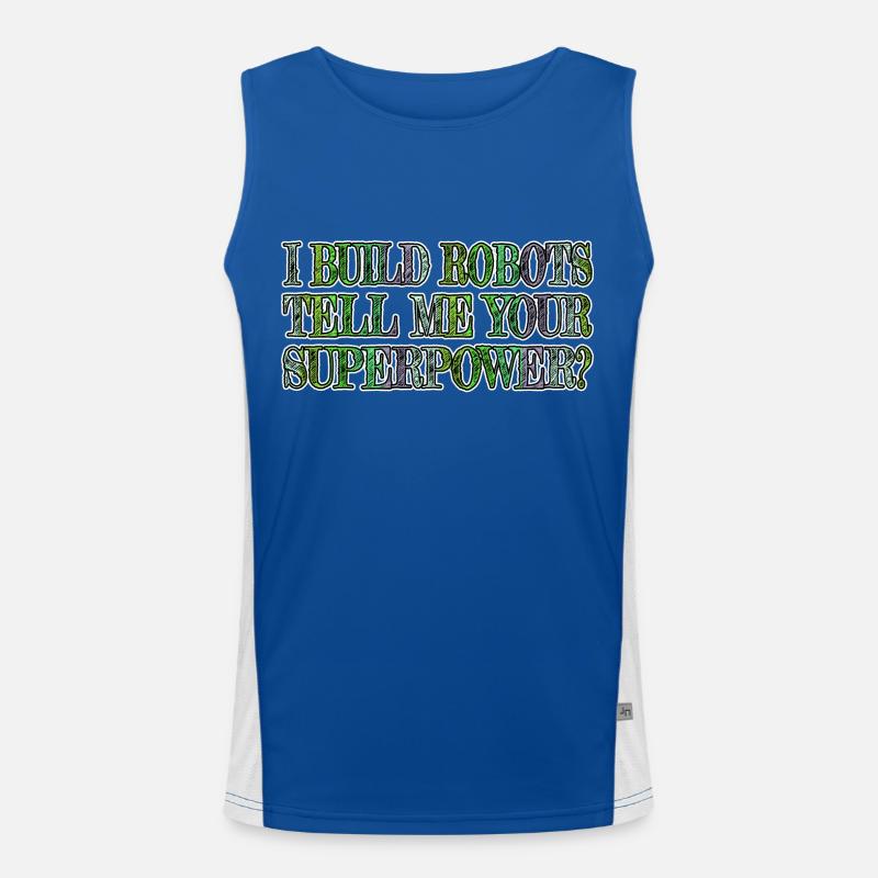 funny sayings happy sci fi birthday present idea Funktionelles Kontrast-Tank Top für Männer 