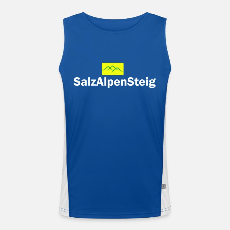Salzalpensteig Funktionelles Kontrast-Tank Top für Männer 