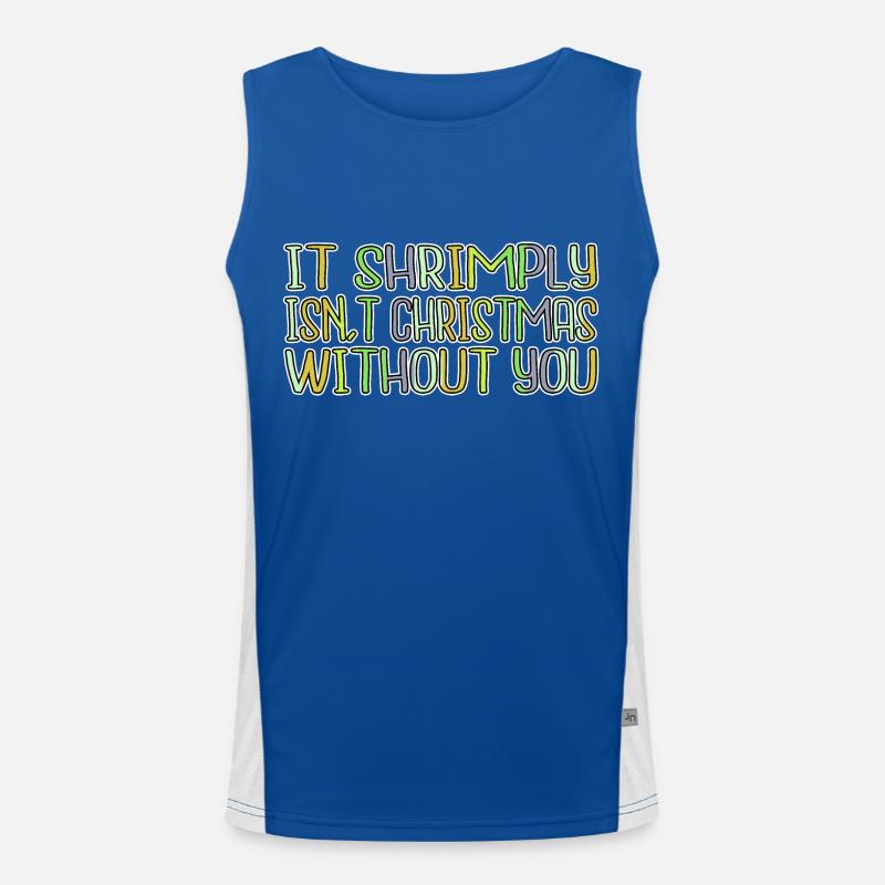 couples beach holiday dinosaur moon computer Funktionelles Kontrast-Tank Top für Männer 