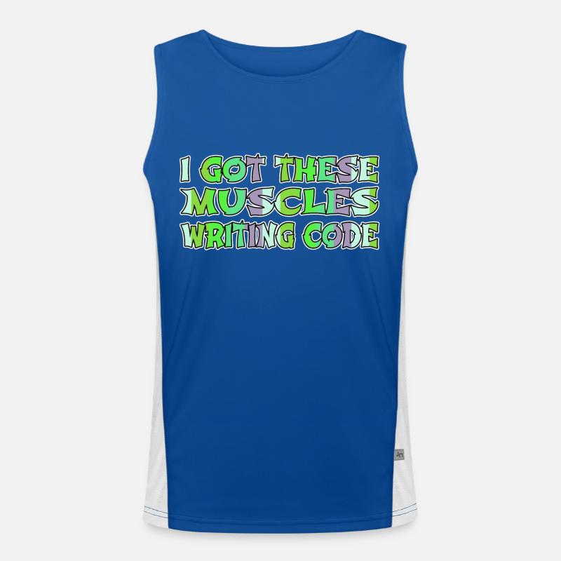 Present JOKE Langages de programmation Informatique Débardeur respirant contrasté Homme 