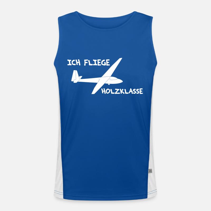 Segelflugzeug Segelflieger Geschenkidee Tshirt Funktionelles Kontrast-Tank Top für Männer 