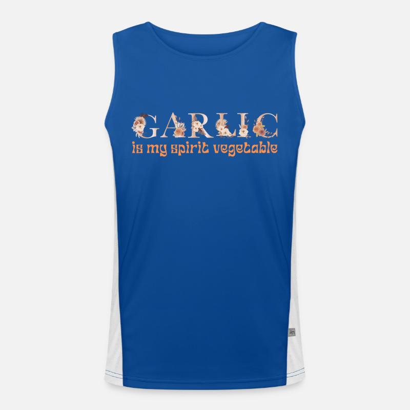 GARLIC IS MY SPIRIT VEGETABLE Men's Functional Contrast Tank Top 
