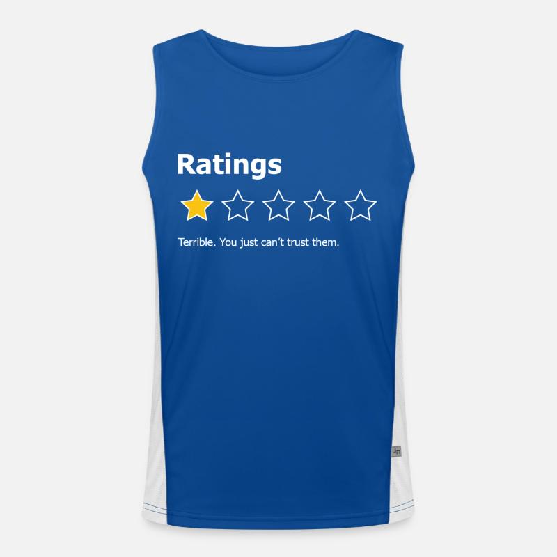 Die Einschaltquoten sind schrecklich Funktionelles Kontrast-Tank Top für Männer 